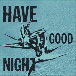 Travail de retouche photo sur base de strelitzia reginae avec la phrase "Have a good night" issu de la musique Child de MARK
